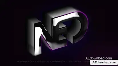 Logo 3D Mockup Logo Stings template preview