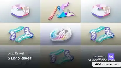 Logo Reveal - 5 Logo Reveal After Effects Project Files Product Promo template preview