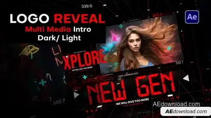 Logo Reveal - Multi Media Intro broadcast-packages template preview