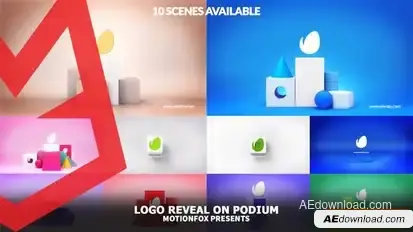 Logo Reveal On Podium Logo Stings template preview