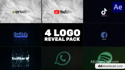Logo Reveal Pack for After Effects Logo Stings template preview