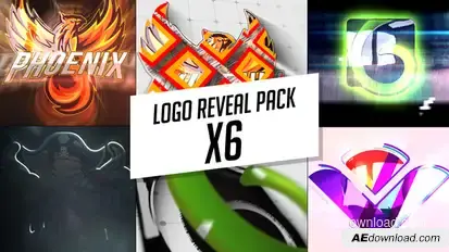 Logo Reveal Pack X6 Logo Stings template preview