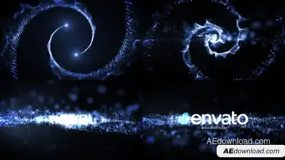 Logo Reveal Particle Logo Stings template preview