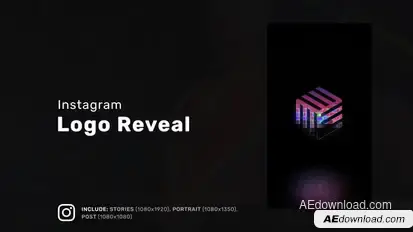 Logo Reveal Vertical Reel Logo Stings template preview