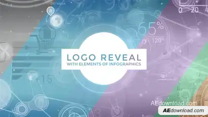 Logo Reveal With Elements Of Infographics Logo Stings template preview