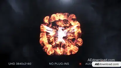 Logo Slam Explosion Video Displays template preview