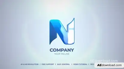Logo Sting Video Displays template preview