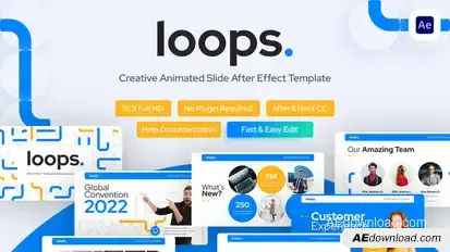 Loops Creative Multipurpose Video Display After Effect Template Product Promo template preview