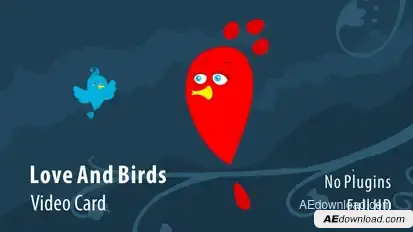 Love And Birds Video Card Video Displays template preview
