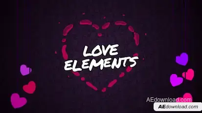 Love Elements // After Effects Elements template preview