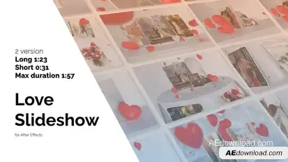 Love Slideshow Video Displays template preview