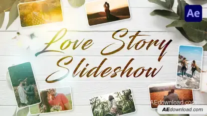 Love Story Slideshow Video Displays template preview