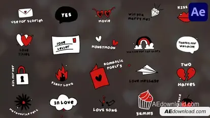 Love Titles | After Effects Titles template preview