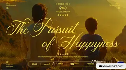Lovely Cinematic Title Titles template preview