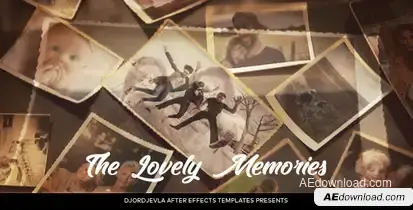 Lovely Memories Video Displays template preview