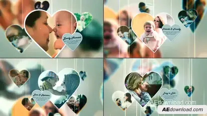 Lovely Moment - Happy Family Moment - Photo Slideshow Video Displays template preview