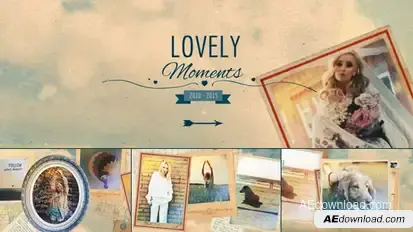 Lovely Moments Video Displays template preview