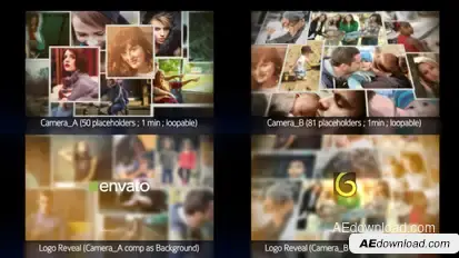 Photo Wall - Photos Galaxy 2 Video Displays template preview