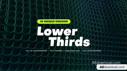 Lower Third Titles Titles template preview