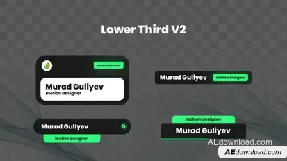 Lower Third V2 Elements template preview