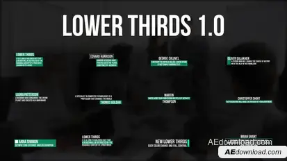 Lower Thirds 1.0 | After Effects Elements template preview