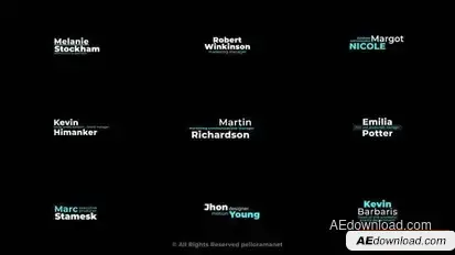 Lower Thirds 2.0 | AE Titles template preview