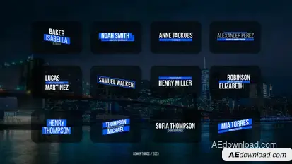 Lower Thirds 2.0 | After Effects Titles template preview