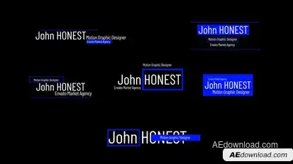 Lower Thirds 2 Titles template preview