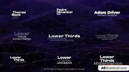 Lower Thirds 3.0 Elements template preview