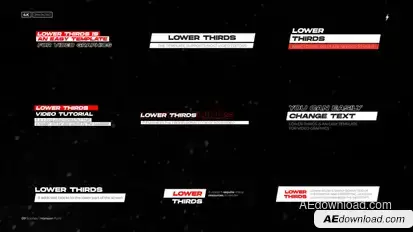 Lower Thirds 3.0 | After Effects Elements template preview