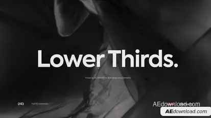 Lower Thirds Elements template preview