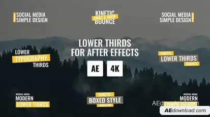 Lower Thirds 4.0 | After Effects Titles template preview