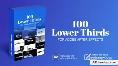 Lower Thirds Elements template preview