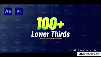 Lower Thirds Elements template preview