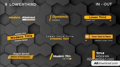 Lower Thirds Titles template preview