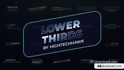 Lower Thirds Elements template preview