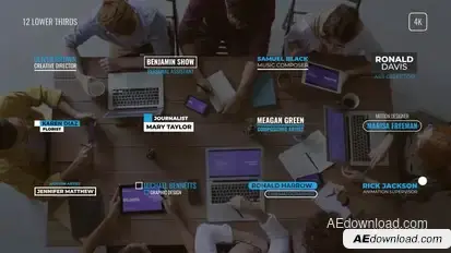 Lower Thirds Titles template preview
