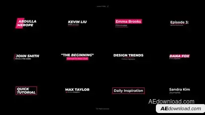 Lower Thirds - AE Elements template preview