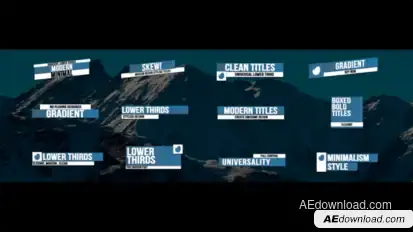 Lower Thirds | AE Elements template preview