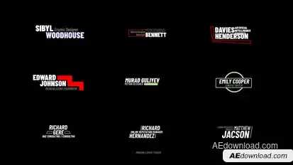 Lower Thirds | AE Elements template preview