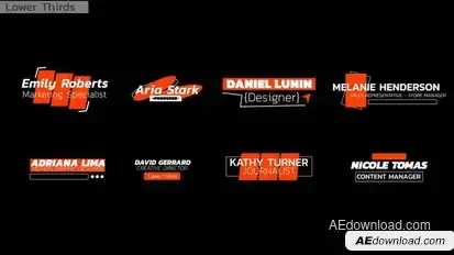 Lower Thirds | AE Elements template preview