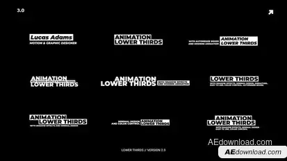 Lower Thirds | AE Titles template preview