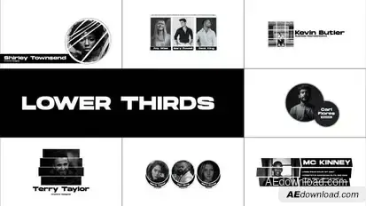 Lower Thirds 1.0 | After Effects Titles template preview
