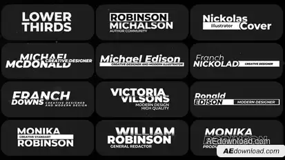 Lower Thirds | After Effects Titles template preview