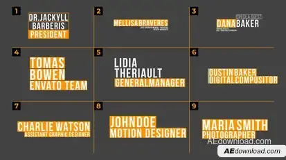 Lower Thirds | After Effects Titles template preview