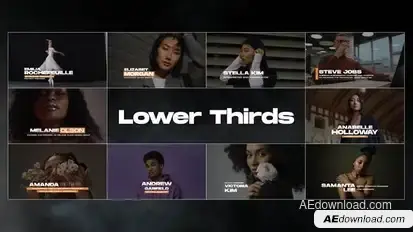 Lower Thirds | After Effects Titles template preview