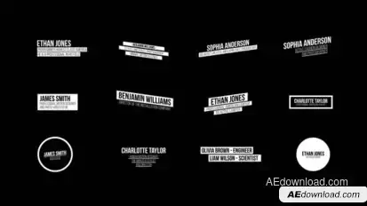 Lower Thirds  | After Effects Titles template preview