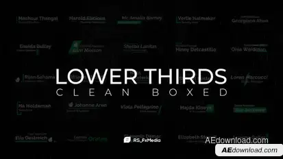 Lower Thirds | Clean Fade In Titles template preview
