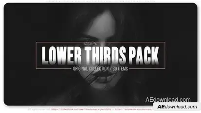 Lower Thirds Collection - Original Pack Titles template preview