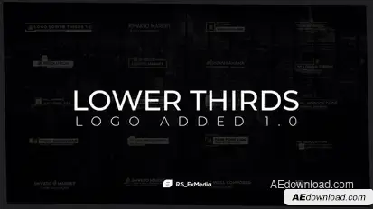 Lower Thirds | Logo Added 1.0 Titles template preview